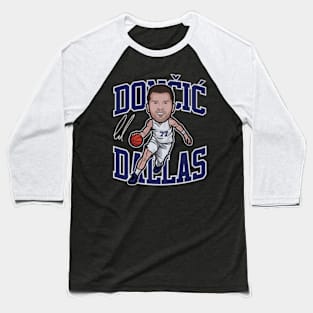 Luka Doncic Dallas Toon Baseball T-Shirt